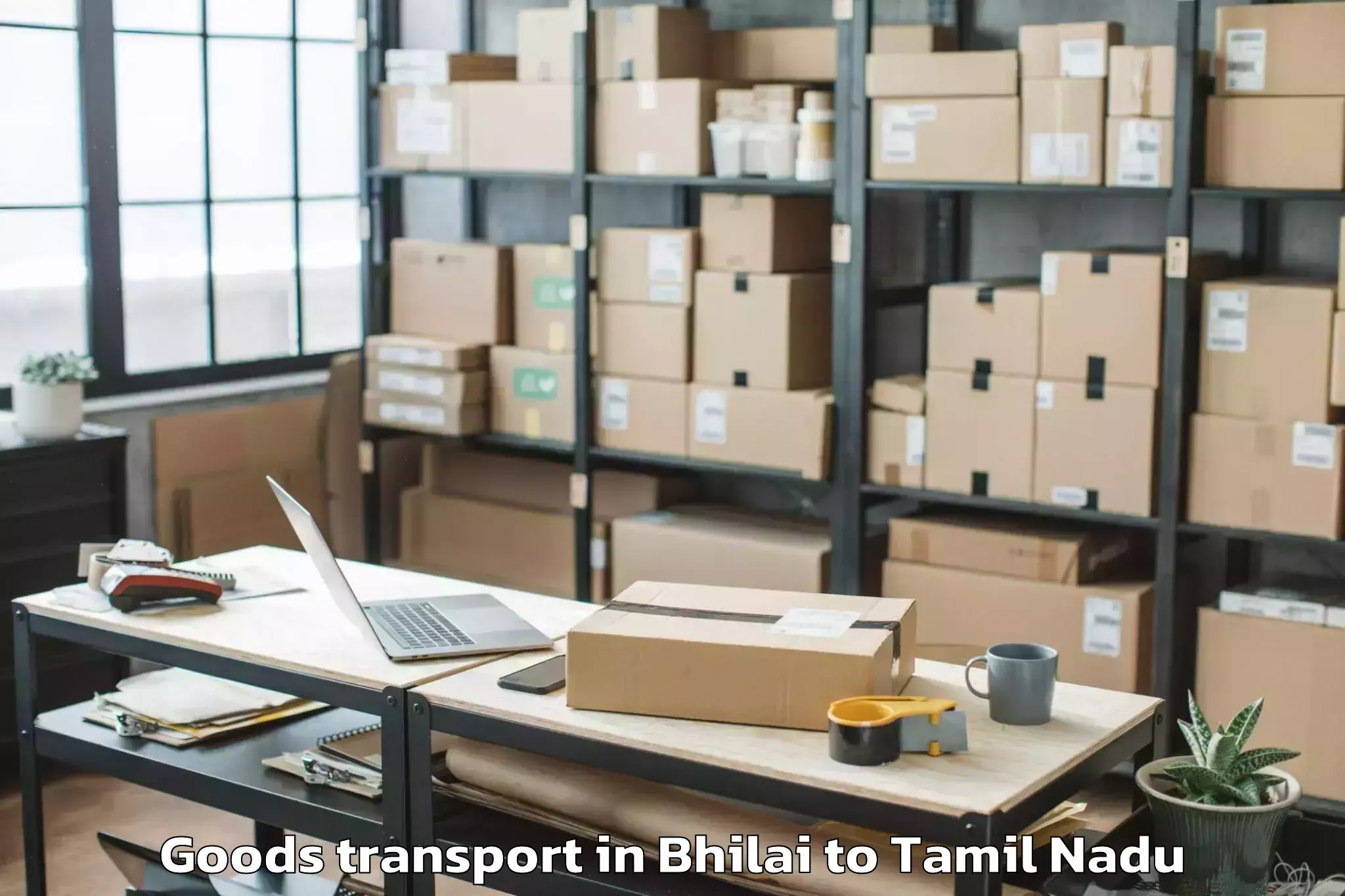 Get Bhilai to Kattivakkam Goods Transport